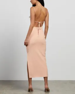 Bec & Bridge Maddison Midi Dress Peach Size 8 for rent on The Volte - image 3