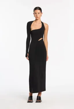 Sir the Label Manifesto Sleeve Midi Dress Black Size 10 for rent on The Volte - image 1