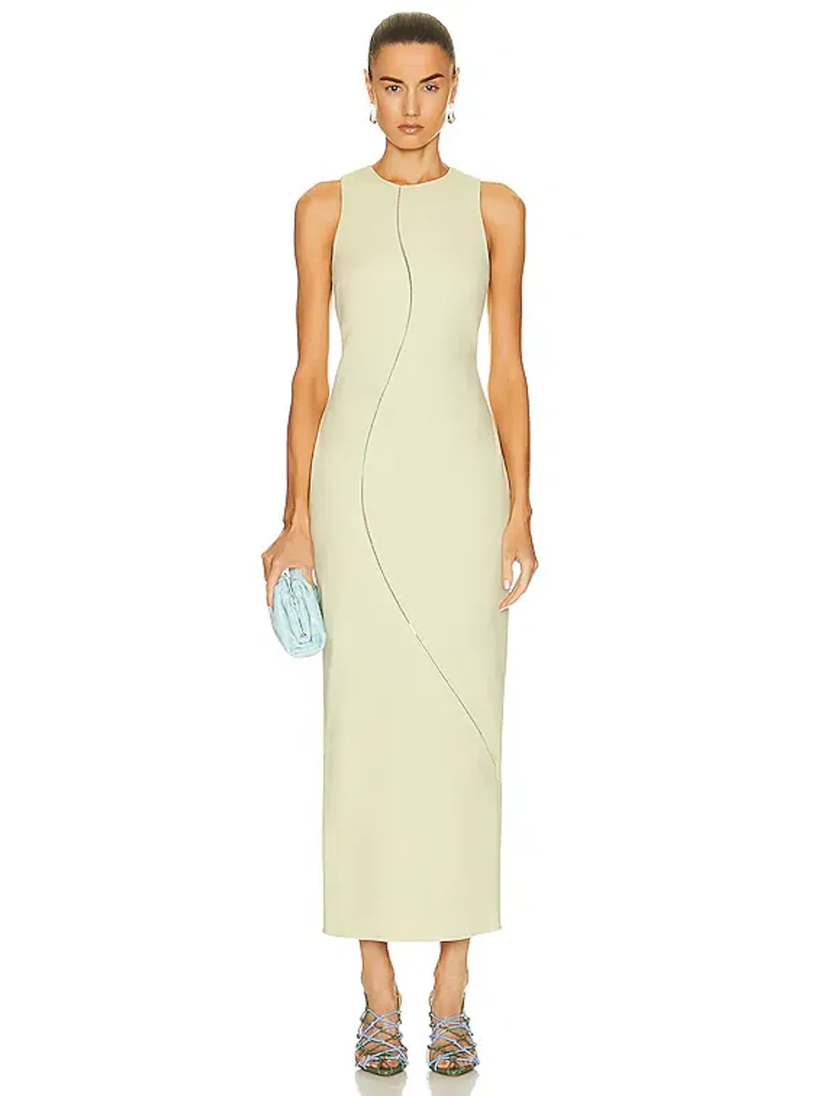 Sir The Label Esther Midi Dress in Pistachio Size 1 / 8 AU  - Image 1