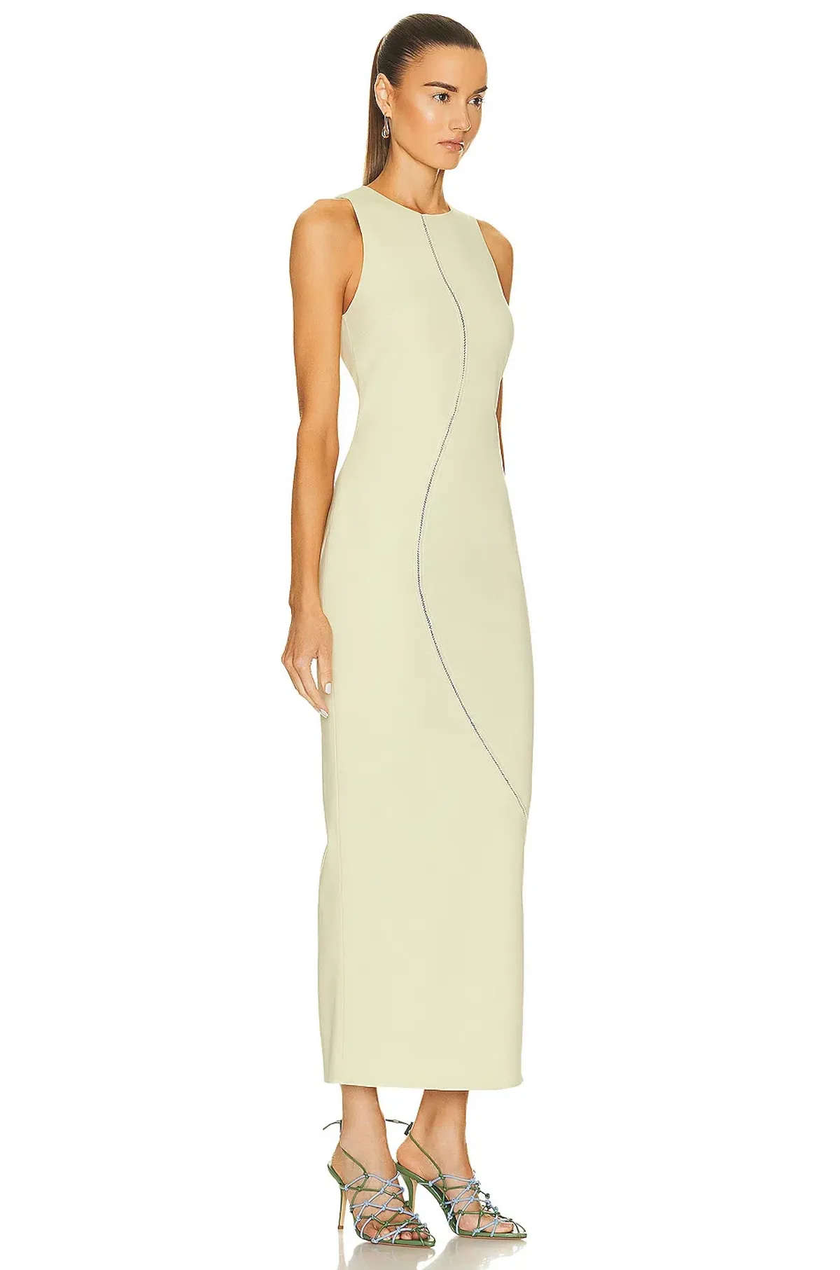 Sir The Label Esther Midi Dress in Pistachio Size 1 / 8 AU  - Image 2