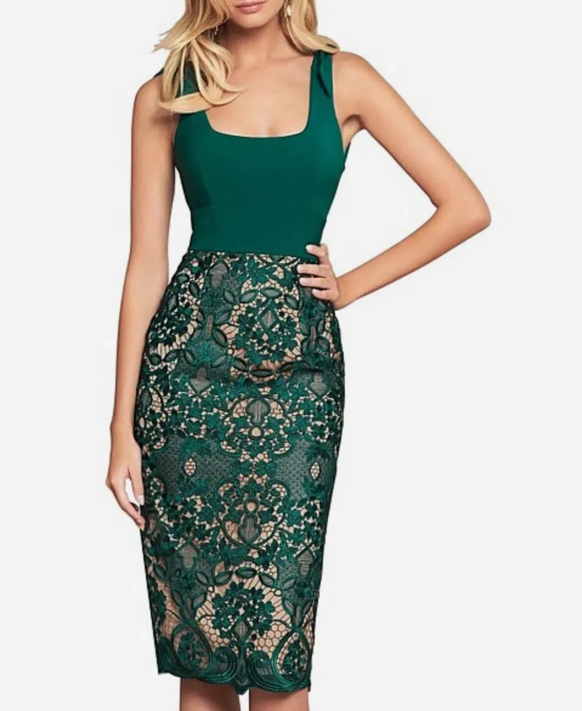 Love Honor Portrait Midi Dress Size 10 - Image 1