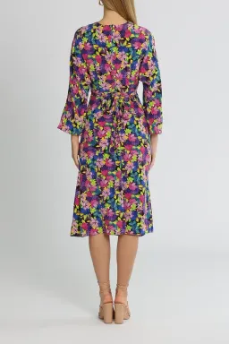 Rebecca Vallance La Isla Bonita Midi Dress Multi Print Size 10 for rent on The Volte - image 3