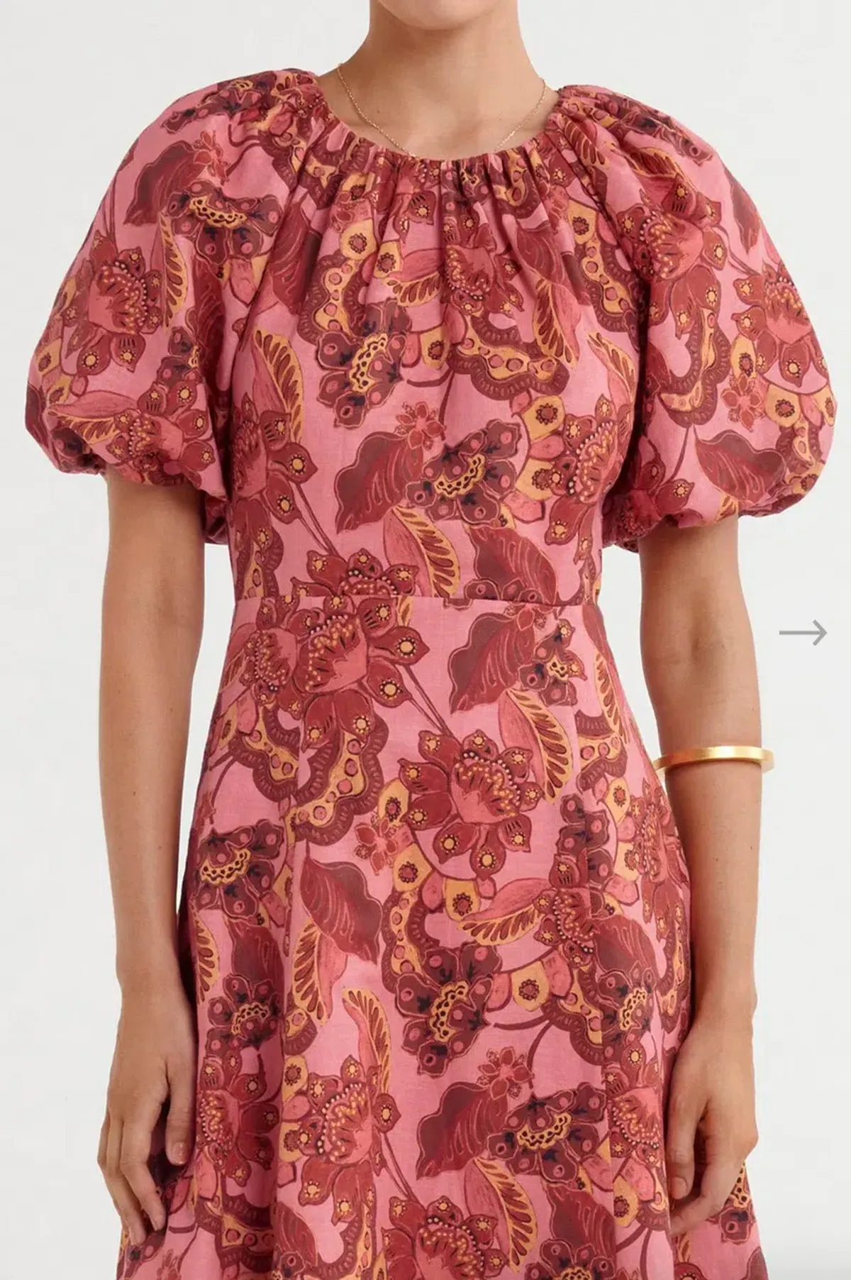 Steele Lola Dress Chambertin Size 10 - Image 3