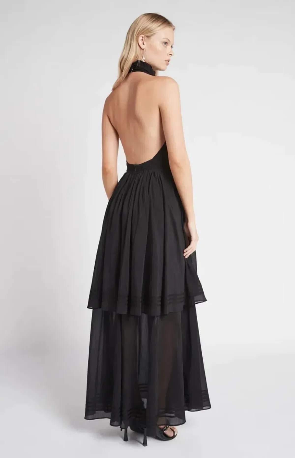 Aje Bungalow Sienna Dress Black Size 6 - Image 3