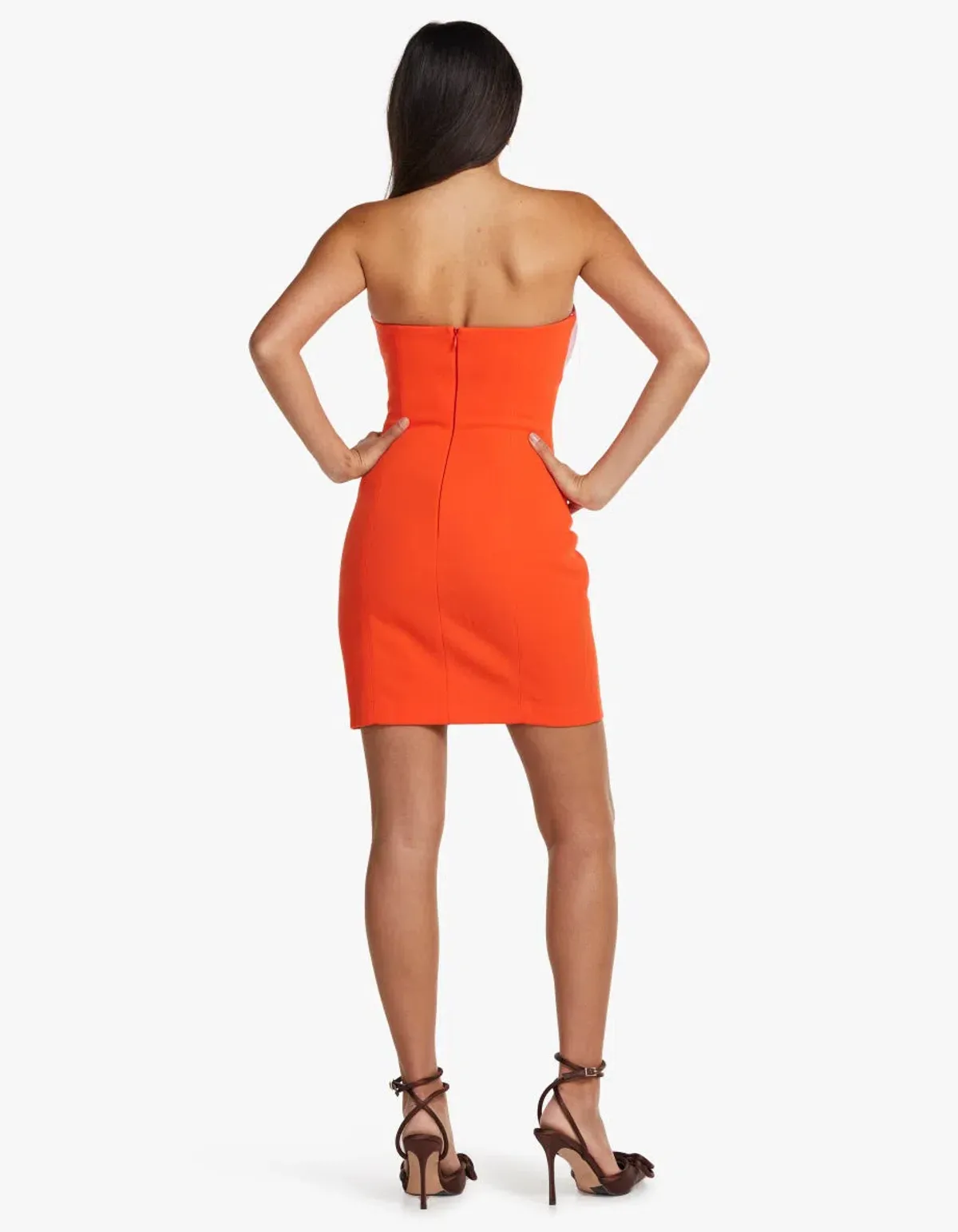 Misha Mikel Dress Orange Size 10/M - Image 2