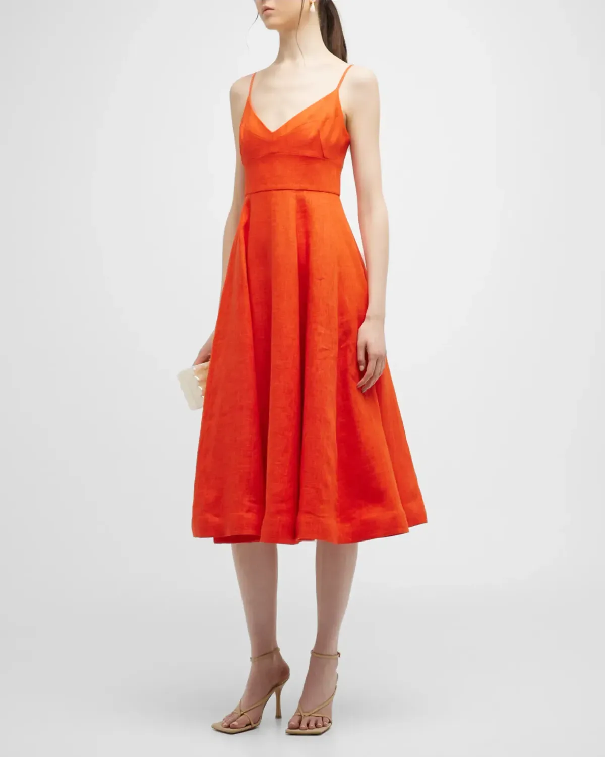 Zimmermann Wonderland Picnic Midi Dress Red Size 1 / AU 10 - Image 3