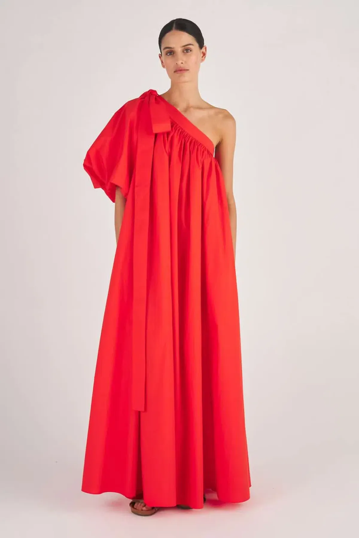 Oroton One Shoulder Dress Red Size AU 8 - Image 1