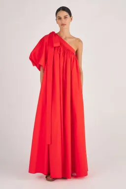 Oroton One Shoulder Dress Red Size AU 8 for rent on The Volte - image 1