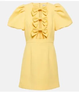 Rebecca Vallance  Chloe Bow Mini Dress  Lemon Yellow Size 8 for rent on The Volte - image 5