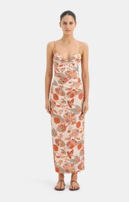 Sir The Label Noemi Balconette Midi Dress Floral Size 1/Au 8 for rent on The Volte - image 1