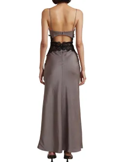 Bec & Bridge Camille Maxi Dress Grey Size AU 10 for rent on The Volte - image 2