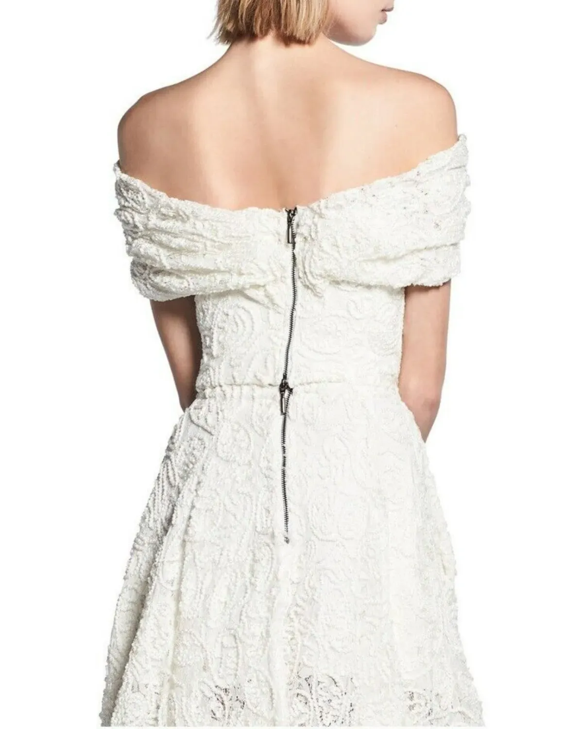 Maticevski Embrace Band Bodice & Promising Full Skirt Set White Size AU 8 - Image 5