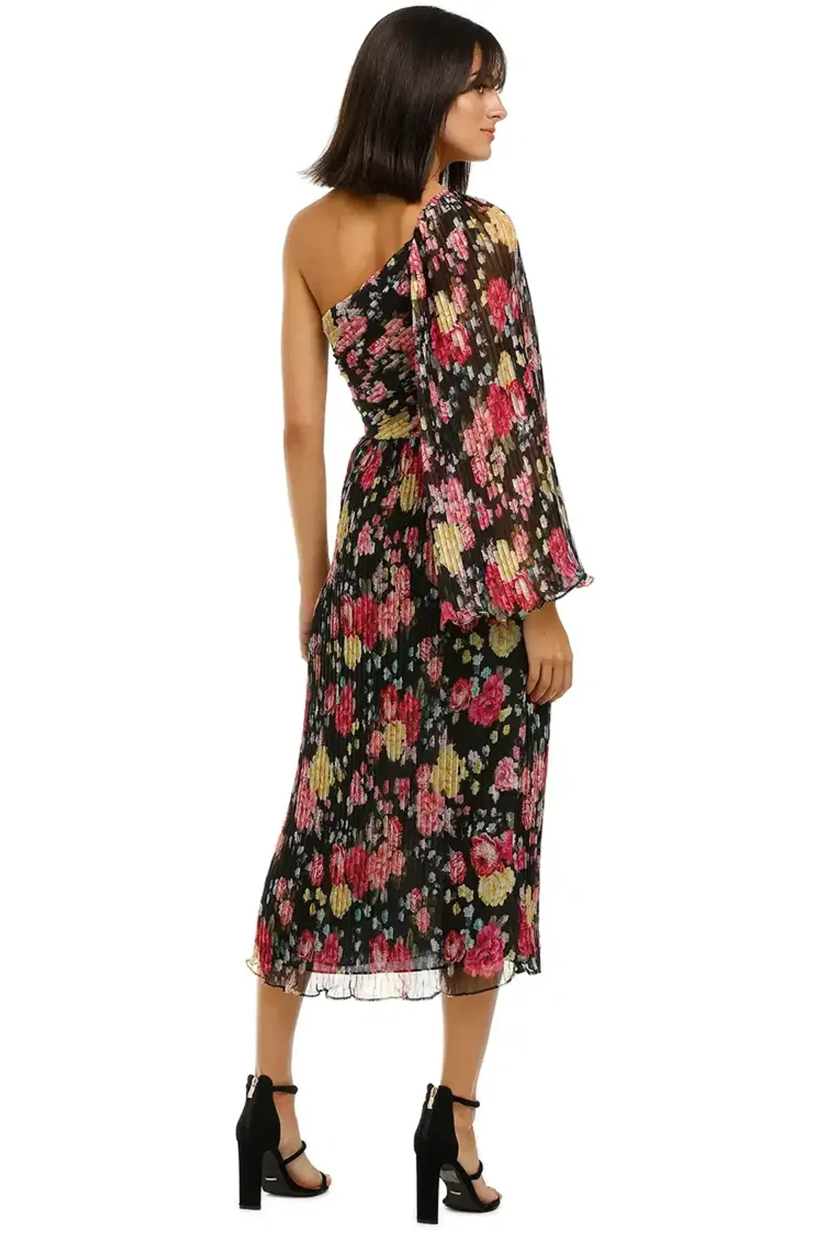 Talulah Midnight Fiesta Midi Dress Print Multi Print Size 12 - Image 3