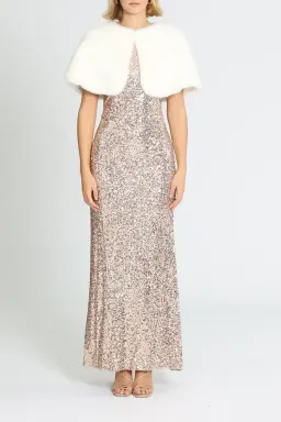 Unreal Fur Love Me Tender Capelet Ivory White Size 10 for rent on The Volte - image 1