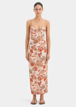 Sir The Label Noemi Balconette Midi Dress Floral Size 1/Au 8 for rent on The Volte - image 1