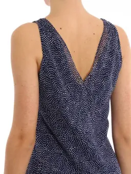 Diane Von Furstenberg Dita Silk Knee-Length Dress  Blue/White Size 10 for rent on The Volte - image 3