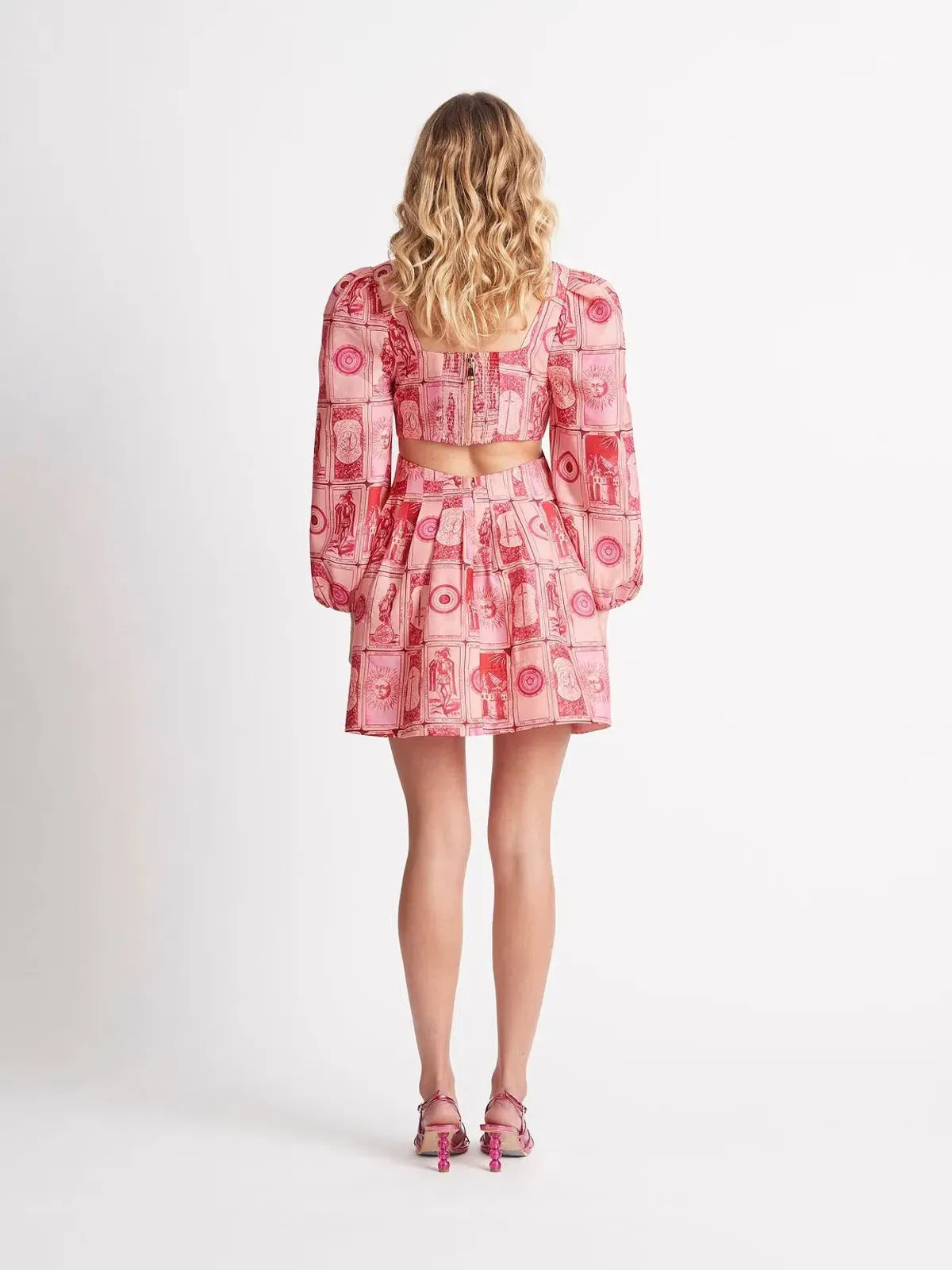 Sheike Fortune Teller Mini Dress Pink Size 6 - Image 2