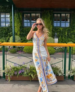 Zimmerman Halcyon Slip Dress Floral Size 8 for rent on The Volte - image 2