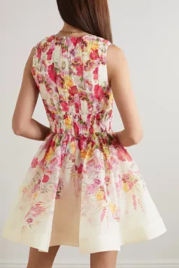 Zimmermann Wonderland V Neck Mini Dress Floral Size 0 / AU 8 for rent on The Volte - image 3