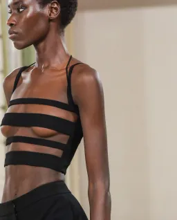 Monot Cutout Crop Top Black Size 4 for rent on The Volte - image 2