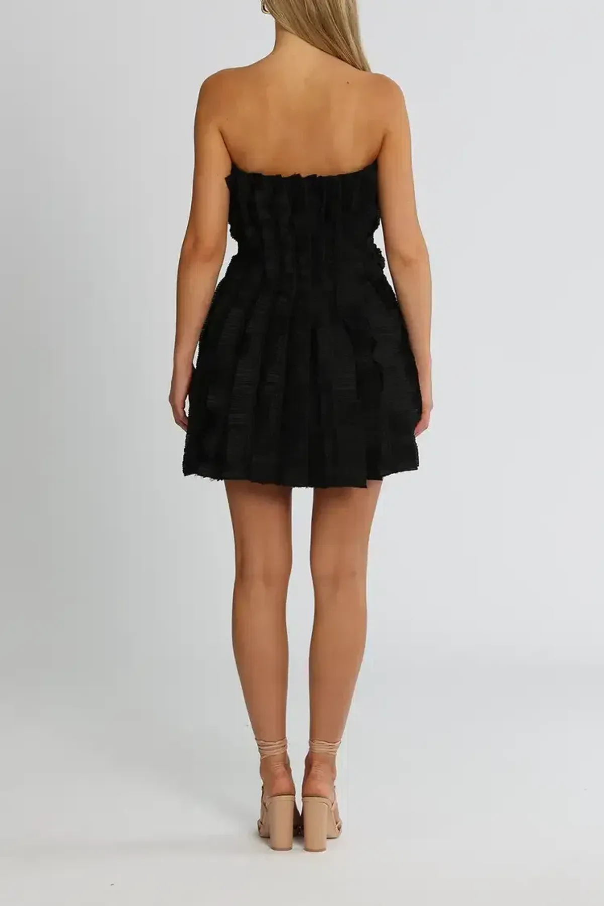 Aje Hybrid Sleeveless Mini Dress in Black Size 14 - Image 3