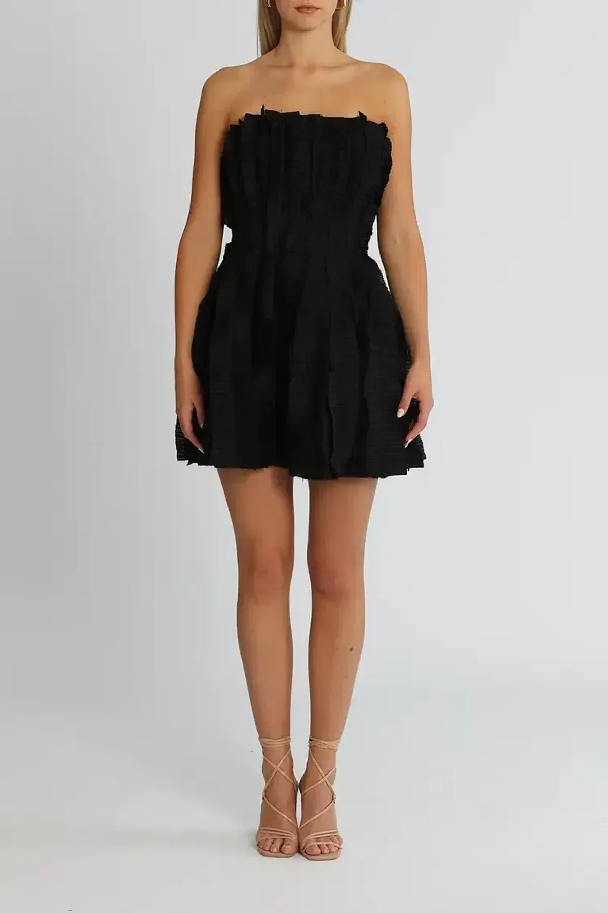 Aje Hybrid Sleeveless Mini Dress in Black Size 14 - Image 1