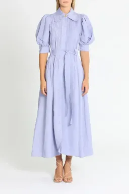 Aje Madeleine Belted Midi Dress in Lilac Size 8 for rent on The Volte - image 1