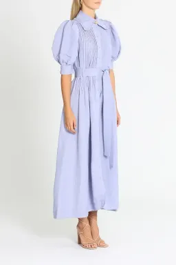 Aje Madeleine Belted Midi Dress in Lilac Size 8 for rent on The Volte - image 2