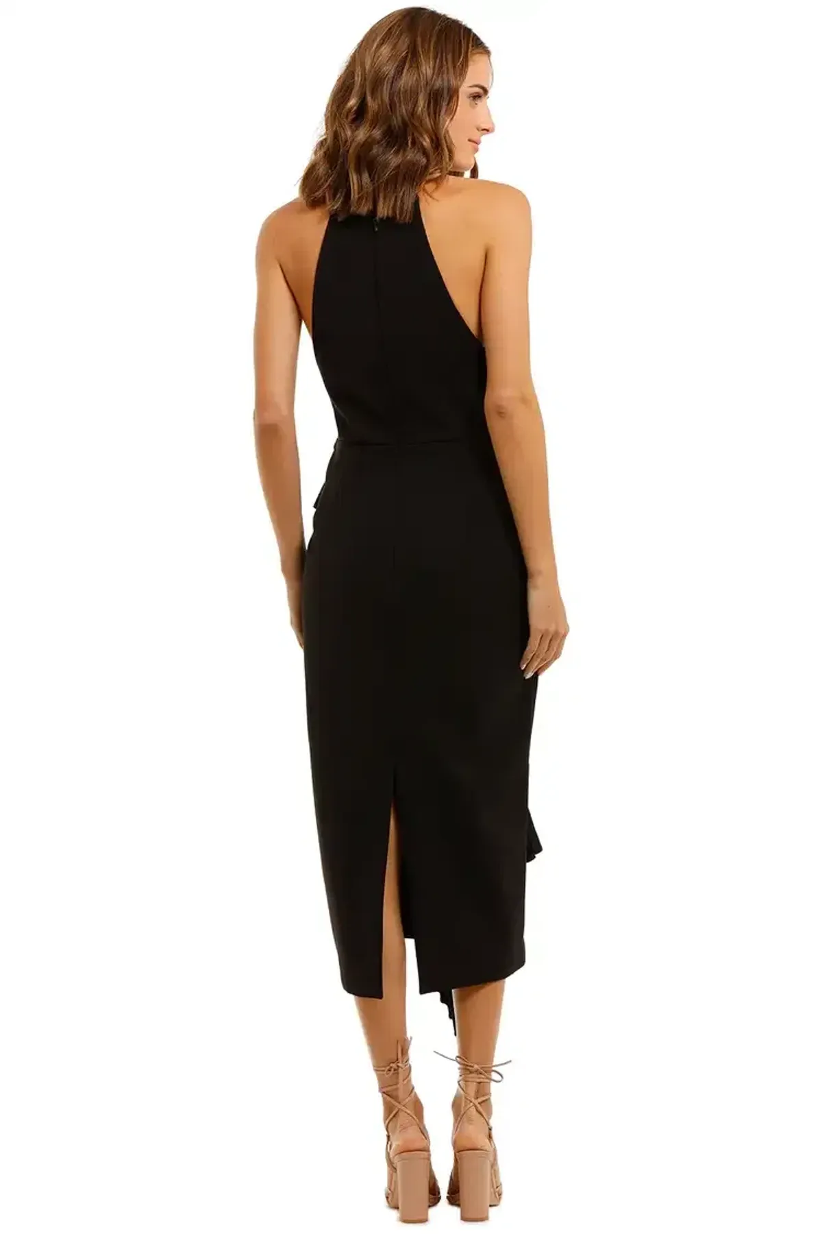 Acler Bercy Midi Dress in Black Size 10 - Image 3