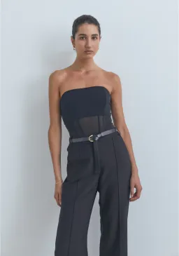 Viktoria and Woods Rome Bustier Corset Top in Black Size 1 / AU 8 for rent on The Volte - image 1