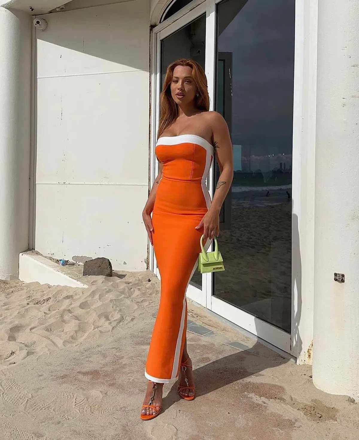 Bianca & Bridgett Ashley  Dress  Orange Size 6 - Image 4