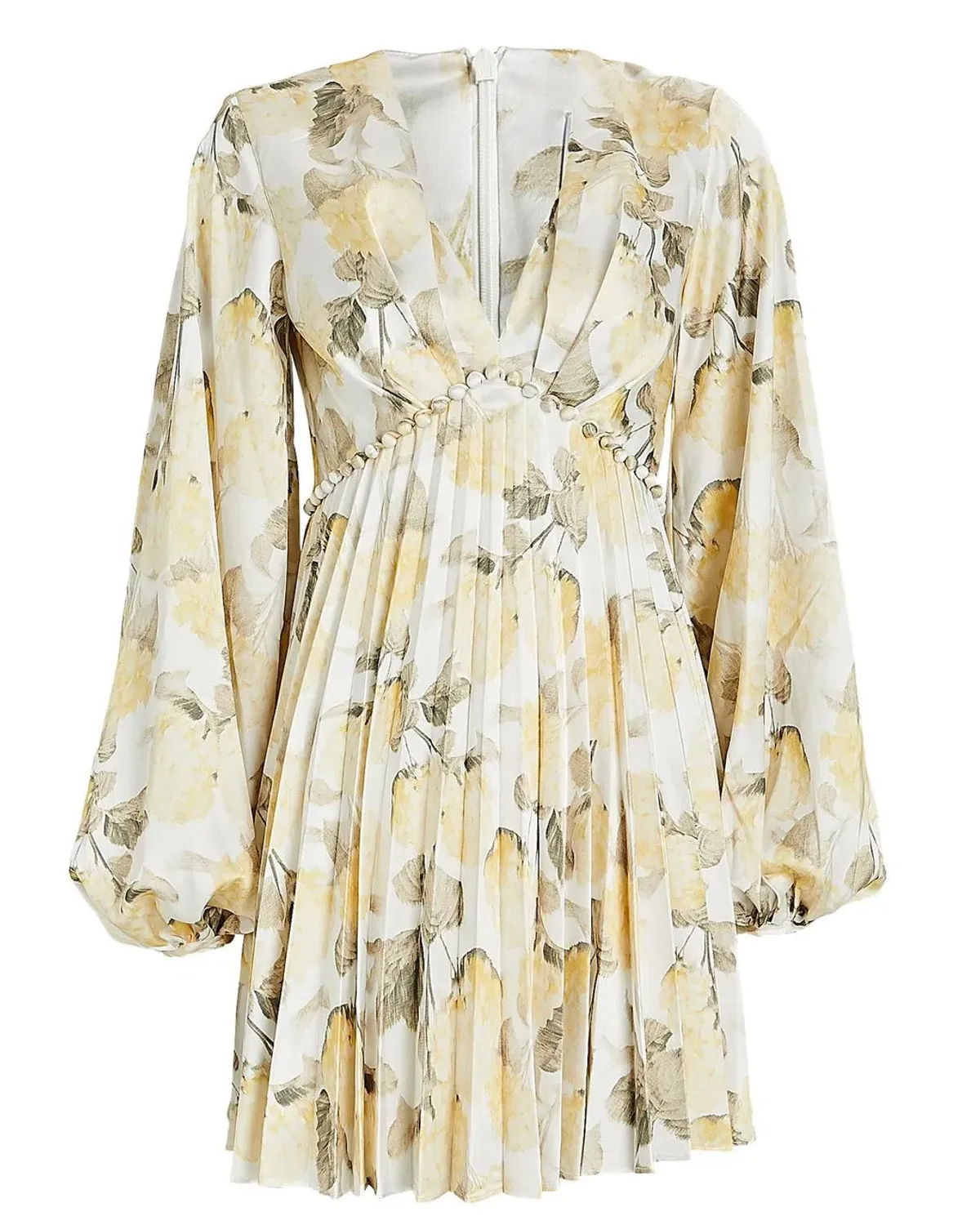 Acler Faris Dress Yellow Print Size 14 - Image 4