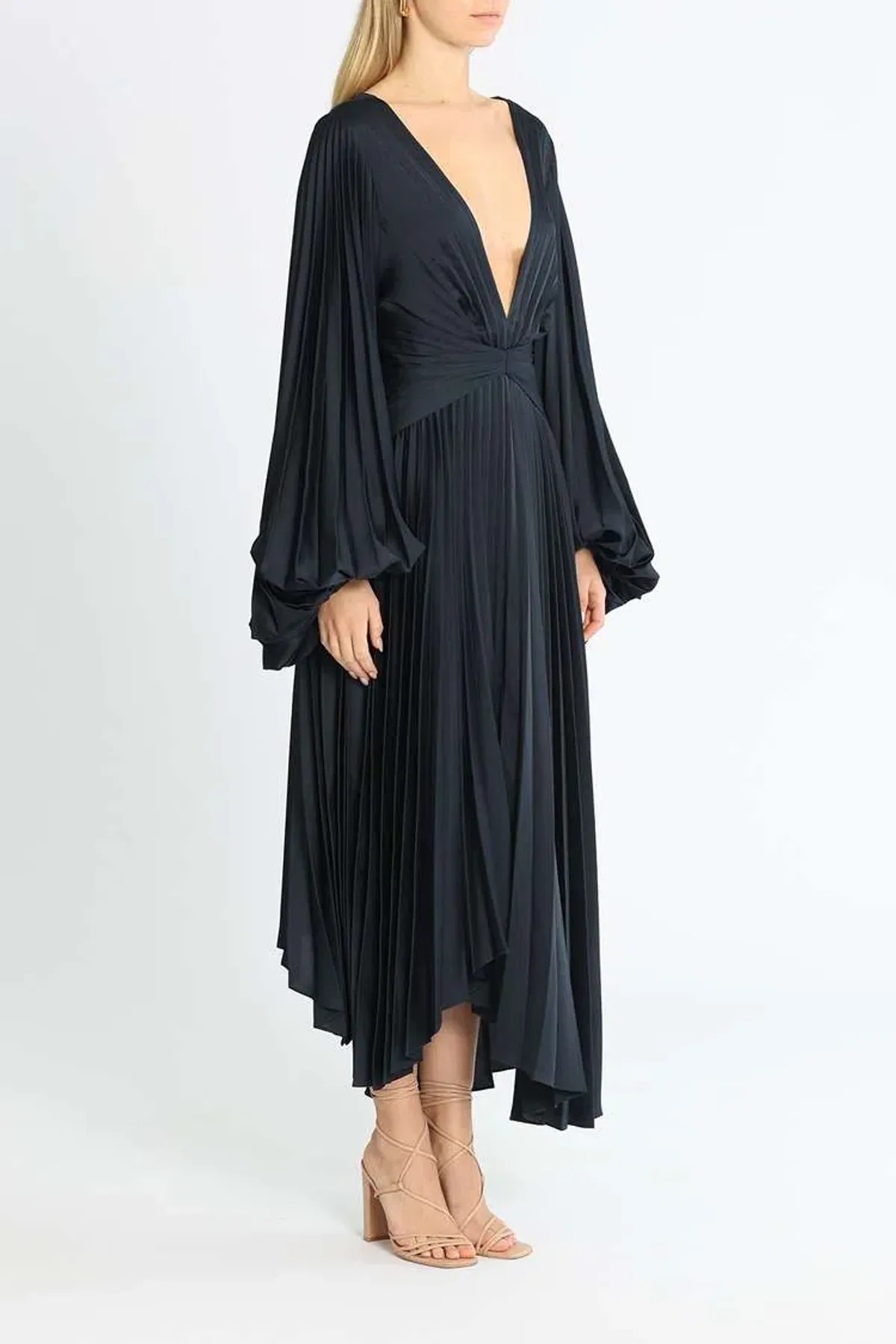 Acler Palms Dress Navy Size 6 - Image 2