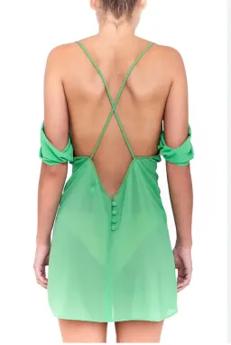 Bamba Swim Medusa Dress Green Size 8 for rent on The Volte - image 2