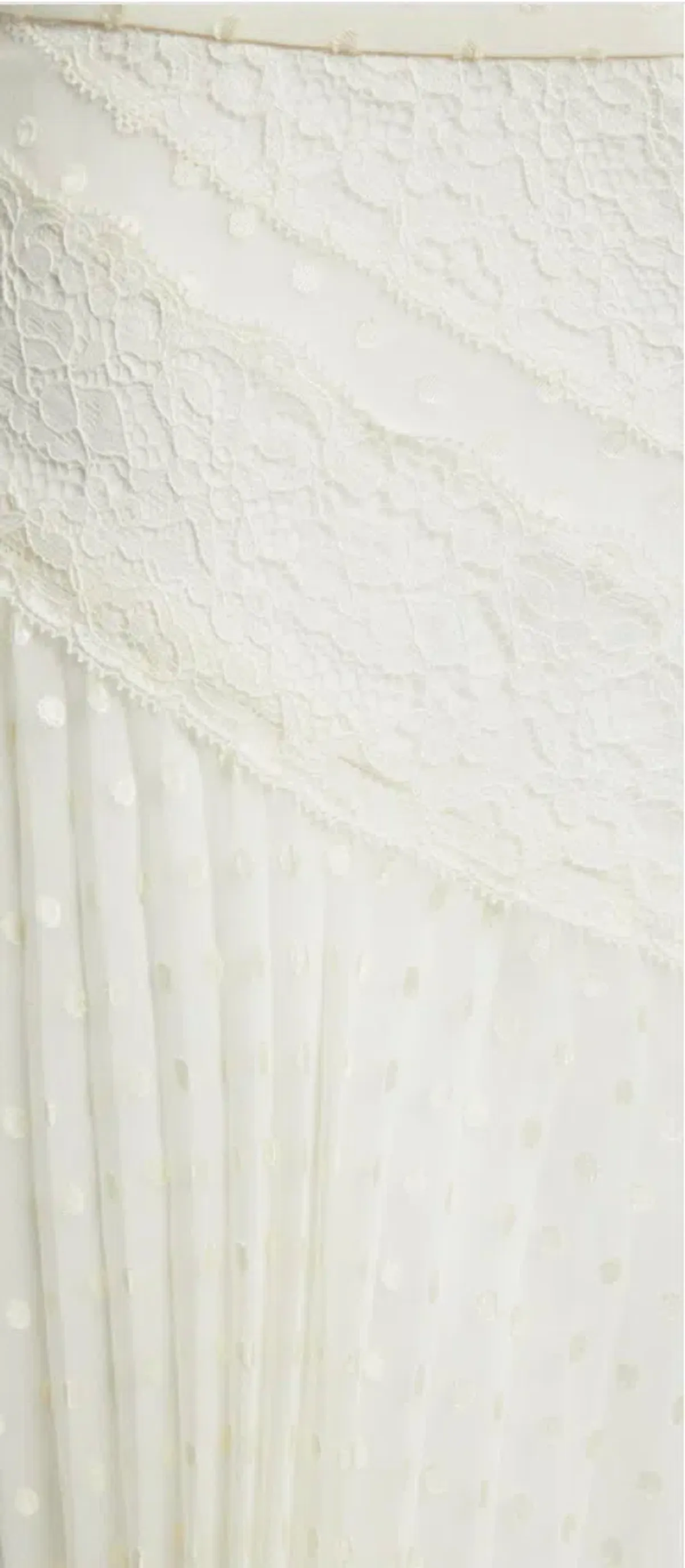 Zimmerman Espionage Lace Panelled Skirt Cream AU 8  - Image 2