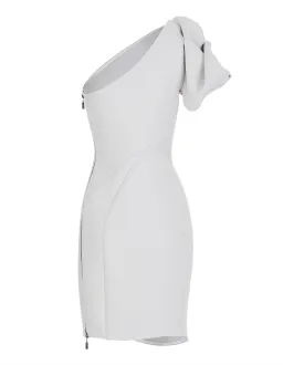 Maticevski Mimicry Grey Mini Dress Grey Size 10 for rent on The Volte - image 6