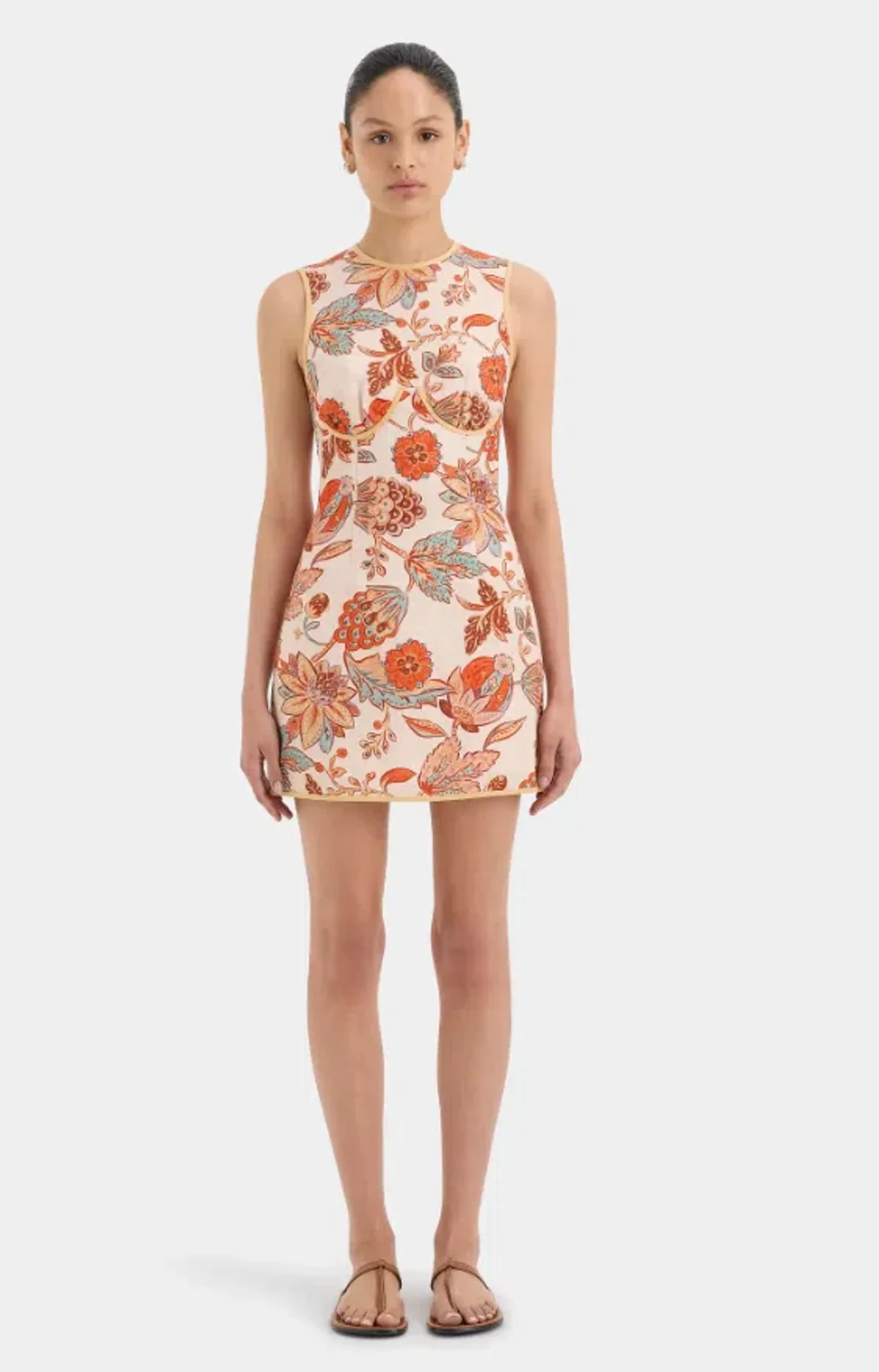 Sir the Label Noemi Mini Dress Floral Size 10 - Image 1