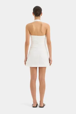 Sir The Label Noemi Halter Mini Dress White Size 1/Au 8 for rent on The Volte - image 3