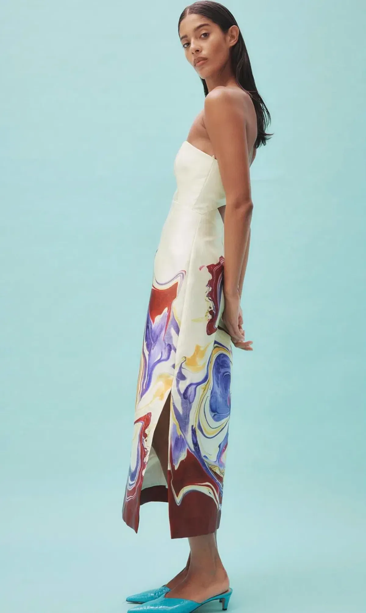 Alemais Luca Corset Dress Print Size 14 - Image 2