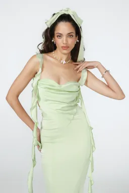 Nana Jacqueline Caroline Dress Green Size AU 8 for rent on The Volte - image 5