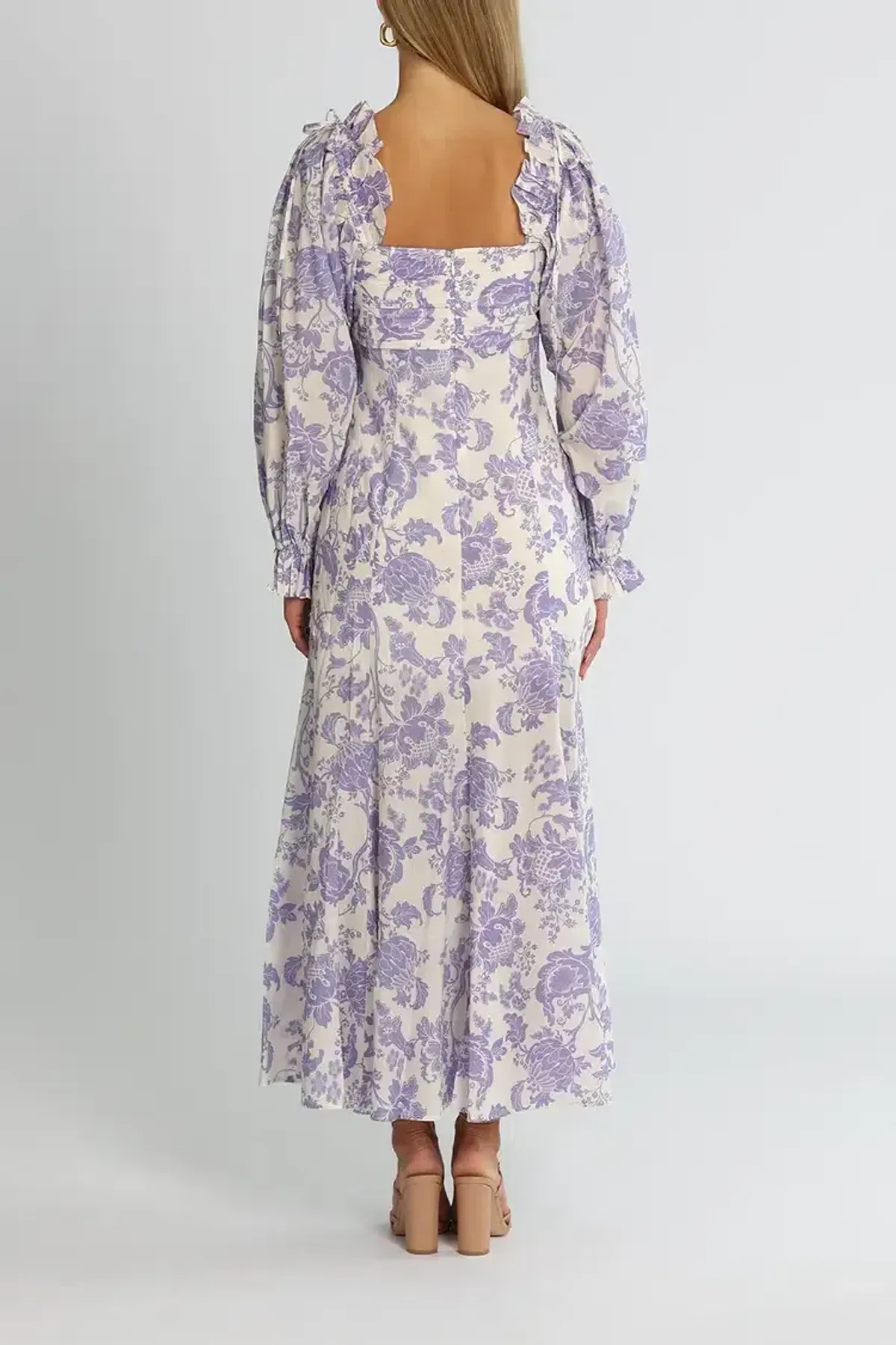 Alice McCall Mary Anne Midi Dress in Lavender Floral Size 10 - Image 5
