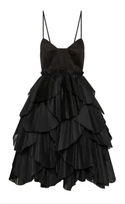 Aje Elise Pleat Mini Dress in Black Size 10 AU / 6 US  for rent on The Volte - image 5