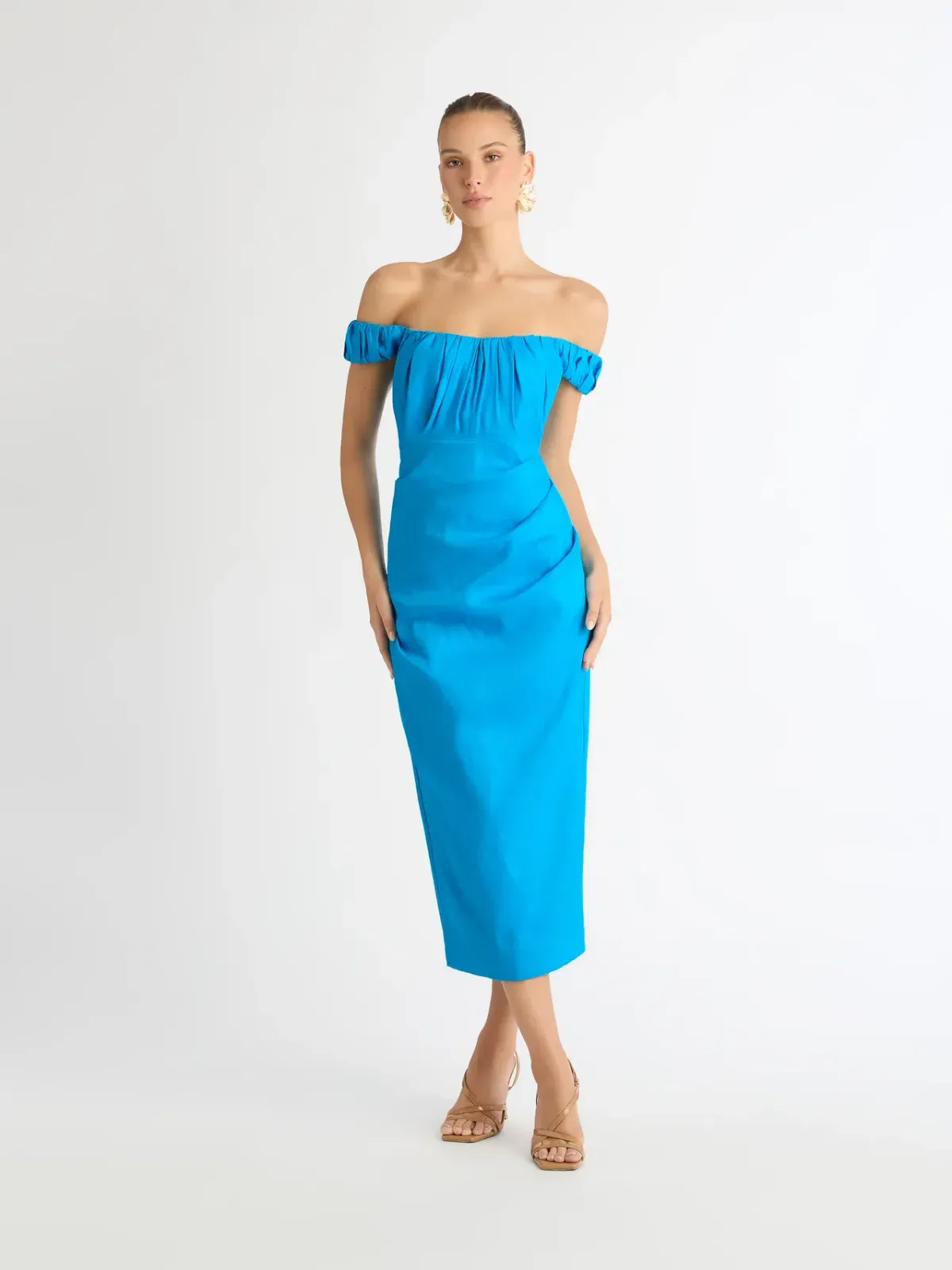 Sheike Audrey Midi Dress Blue Size 12 - Image 1