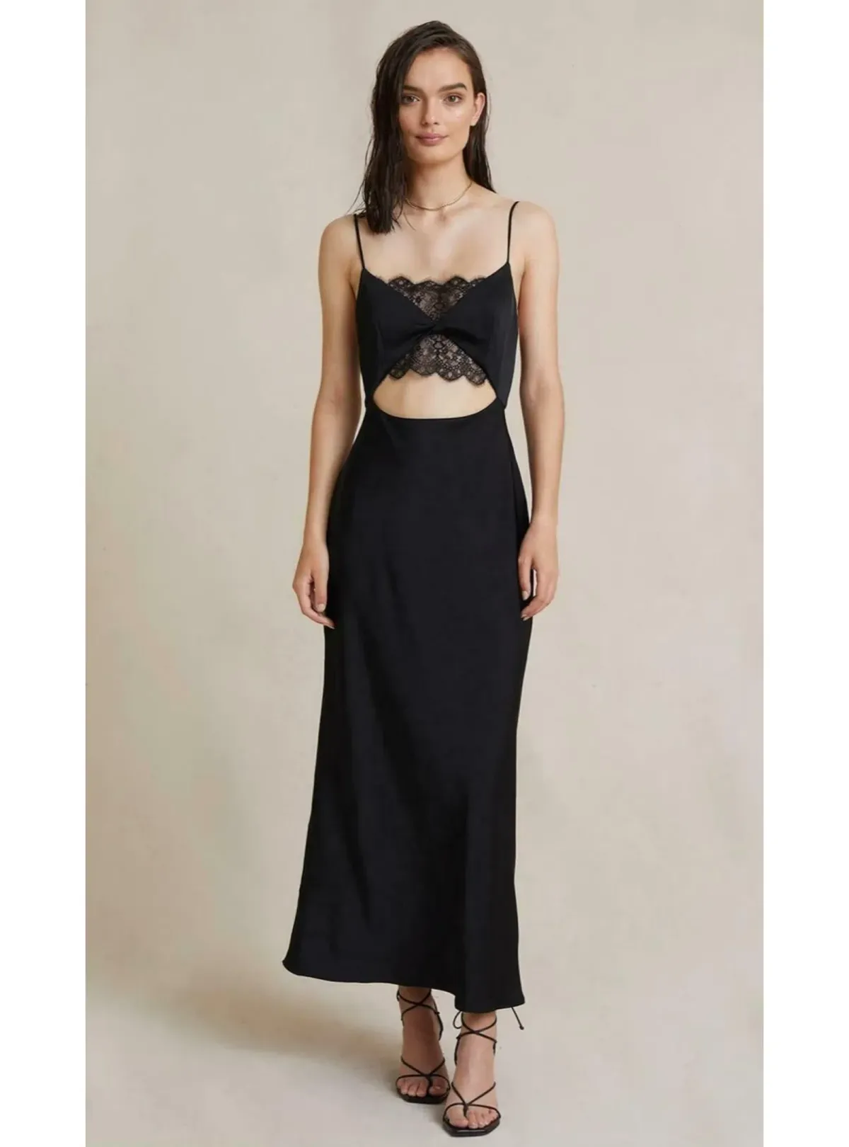 Bec & Bridge Valerie Midi Dress Black Size AU 6 - Image 1