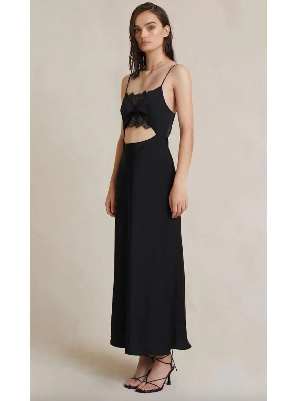 Bec & Bridge Valerie Midi Dress Black Size AU 6 - Image 2