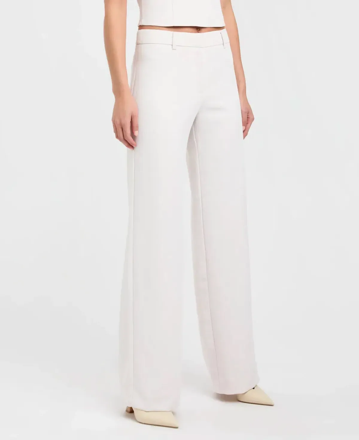 Kookai Ariel Low Rise Pant White Sand Size 36 / AU 8 - Image 2