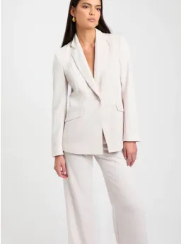 Kookai Ariel Tuxedo Blazer White Sand Size 36 / AU 8 for rent on The Volte - image 2