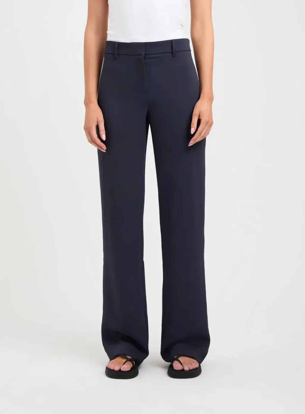 Kookai Oyster Suit Pant Navy Size 8 - Image 2