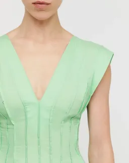 Scanlan Theodore Parachute French Seam Dress in Spearmint Size 14  for rent on The Volte - image 2