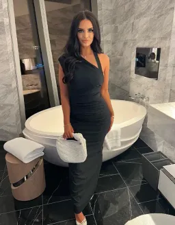 Sir The Label Giacomo Gathered Gown in Black Size 0 / AU 6 for rent on The Volte - image 3